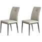 Industrial Metal Dining Room Chairs Leather Armless Dining Chairs for Home Use Off-White 2 Piece Set Clearhalo ' kitchen&dining_furn' 'Dining Chairs' 'Dining Tables & Seating' 'dining_chair' 'furn' 'furn_dining_chair' 'Furniture' 'furniture_dining_chair' 'Kitchen & Dining Furniture' 'kitchen' 4098478