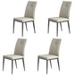 Industrial Metal Dining Room Chairs Leather Armless Dining Chairs for Home Use Off-White 4 Piece Set Clearhalo ' kitchen&dining_furn' 'Dining Chairs' 'Dining Tables & Seating' 'dining_chair' 'furn' 'furn_dining_chair' 'Furniture' 'furniture_dining_chair' 'Kitchen & Dining Furniture' 'kitchen' 4098481