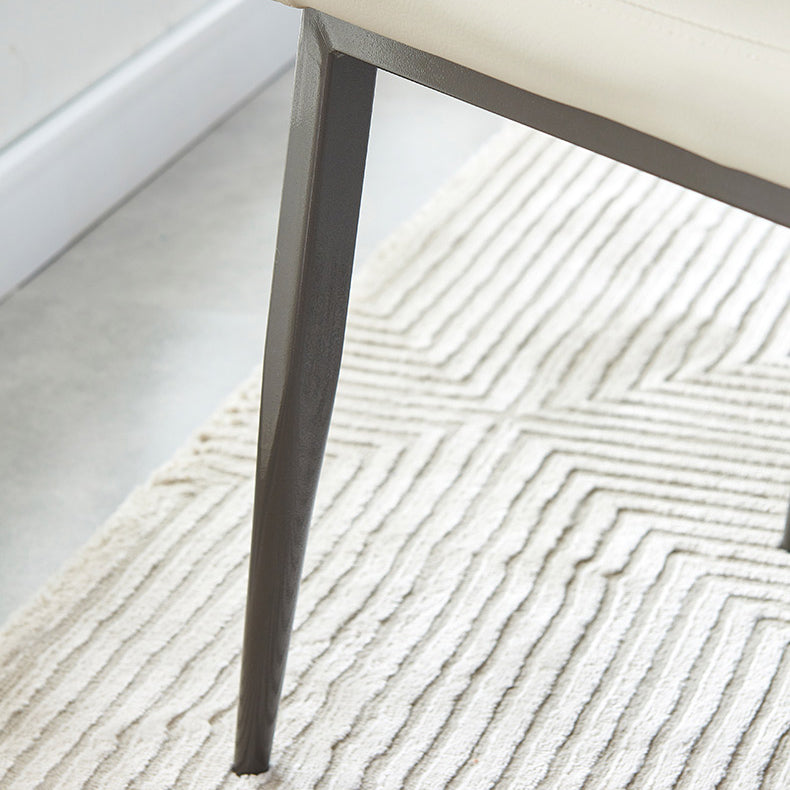 Industrial Metal Dining Room Chairs Leather Armless Dining Chairs for Home Use Clearhalo ' kitchen&dining_furn' 'Dining Chairs' 'Dining Tables & Seating' 'dining_chair' 'furn' 'furn_dining_chair' 'Furniture' 'furniture_dining_chair' 'Kitchen & Dining Furniture' 'kitchen' 4098484