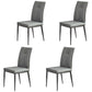 Industrial Metal Dining Room Chairs Leather Armless Dining Chairs for Home Use Grey 4 Piece Set Clearhalo ' kitchen&dining_furn' 'Dining Chairs' 'Dining Tables & Seating' 'dining_chair' 'furn' 'furn_dining_chair' 'Furniture' 'furniture_dining_chair' 'Kitchen & Dining Furniture' 'kitchen' 4098487