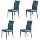 Industrial Metal Dining Room Chairs Leather Armless Dining Chairs for Home Use Lake Blue 4 Piece Set Clearhalo ' kitchen&dining_furn' 'Dining Chairs' 'Dining Tables & Seating' 'dining_chair' 'furn' 'furn_dining_chair' 'Furniture' 'furniture_dining_chair' 'Kitchen & Dining Furniture' 'kitchen' 4098492