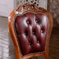 Victorian Leather Armless Dining Chairs Upholstered Side Chairs (Set of 2) Clearhalo ' kitchen&dining_furn' 'Dining Chairs' 'Dining Tables & Seating' 'dining_chair' 'furn' 'furn_dining_chair' 'Furniture' 'furniture_dining_chair' 'Kitchen & Dining Furniture' 'kitchen' 4098504