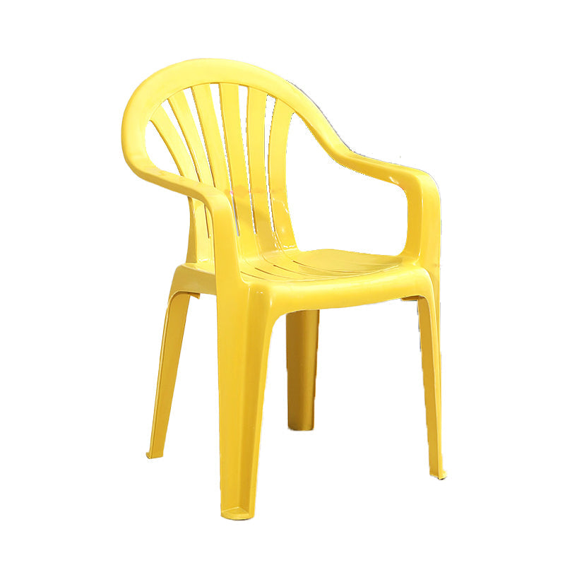 Plastic Stackable Dining Arm Chairs Modern Home Windsor Dining Armchairs Clearhalo ' kitchen&dining_furn' 'Dining Chairs' 'Dining Tables & Seating' 'dining_chair' 'furn' 'furn_dining_chair' 'Furniture' 'furniture_dining_chair' 'Kitchen & Dining Furniture' 'kitchen' 4098542