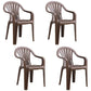 Plastic Stackable Dining Arm Chairs Modern Home Windsor Dining Armchairs Coffee 4 Piece Set Clearhalo ' kitchen&dining_furn' 'Dining Chairs' 'Dining Tables & Seating' 'dining_chair' 'furn' 'furn_dining_chair' 'Furniture' 'furniture_dining_chair' 'Kitchen & Dining Furniture' 'kitchen' 4098546