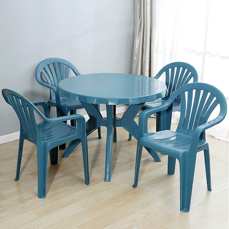 Plastic Stackable Dining Arm Chairs Modern Home Windsor Dining Armchairs Clearhalo ' kitchen&dining_furn' 'Dining Chairs' 'Dining Tables & Seating' 'dining_chair' 'furn' 'furn_dining_chair' 'Furniture' 'furniture_dining_chair' 'Kitchen & Dining Furniture' 'kitchen' 4098547
