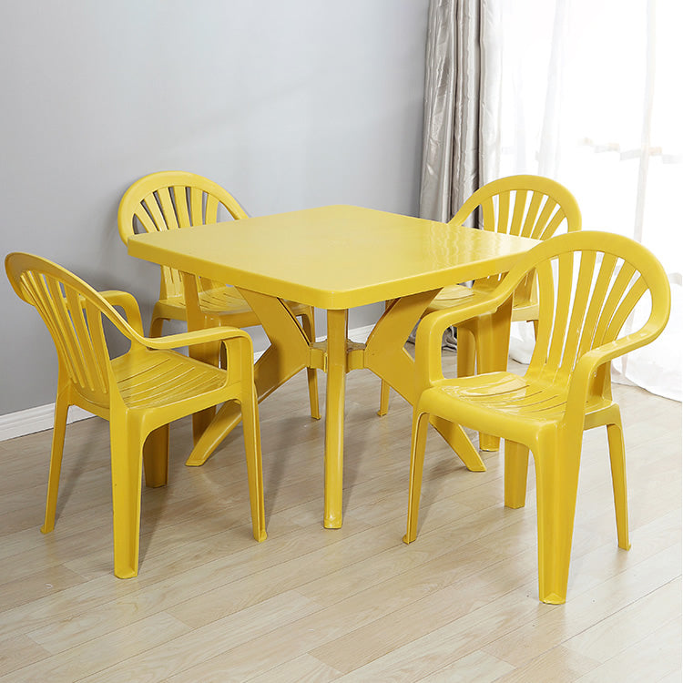 Plastic Stackable Dining Arm Chairs Modern Home Windsor Dining Armchairs Clearhalo ' kitchen&dining_furn' 'Dining Chairs' 'Dining Tables & Seating' 'dining_chair' 'furn' 'furn_dining_chair' 'Furniture' 'furniture_dining_chair' 'Kitchen & Dining Furniture' 'kitchen' 4098548