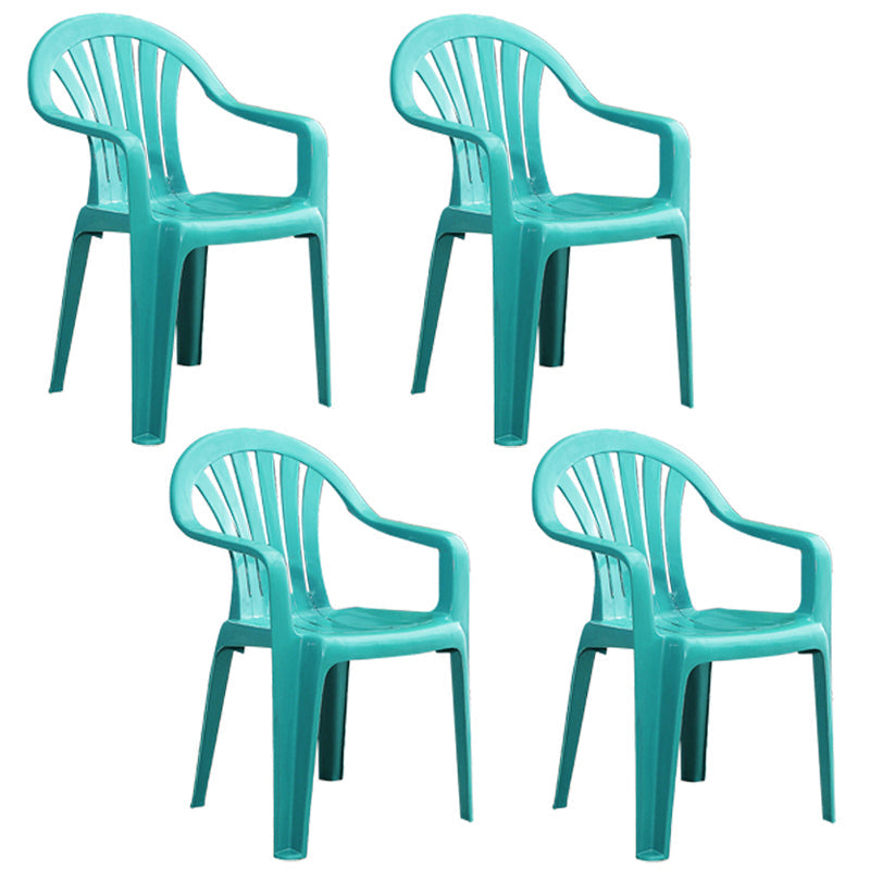 Plastic Stackable Dining Arm Chairs Modern Home Windsor Dining Armchairs Mint Green 4 Piece Set Clearhalo ' kitchen&dining_furn' 'Dining Chairs' 'Dining Tables & Seating' 'dining_chair' 'furn' 'furn_dining_chair' 'Furniture' 'furniture_dining_chair' 'Kitchen & Dining Furniture' 'kitchen' 4098551