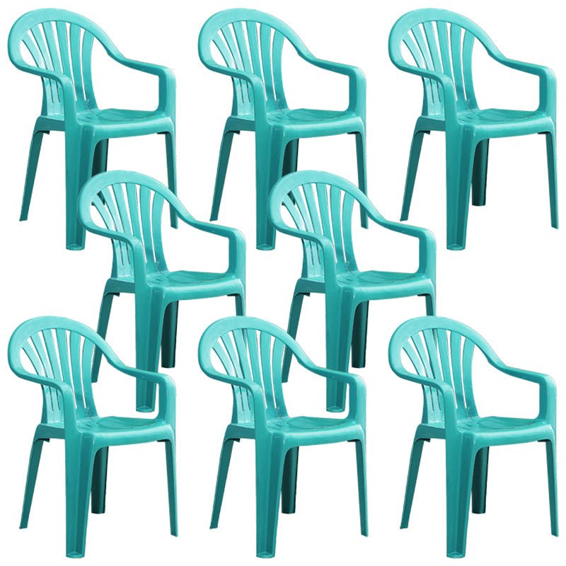 Plastic Stackable Dining Arm Chairs Modern Home Windsor Dining Armchairs Mint Green 8 Piece Set Clearhalo ' kitchen&dining_furn' 'Dining Chairs' 'Dining Tables & Seating' 'dining_chair' 'furn' 'furn_dining_chair' 'Furniture' 'furniture_dining_chair' 'Kitchen & Dining Furniture' 'kitchen' 4098552