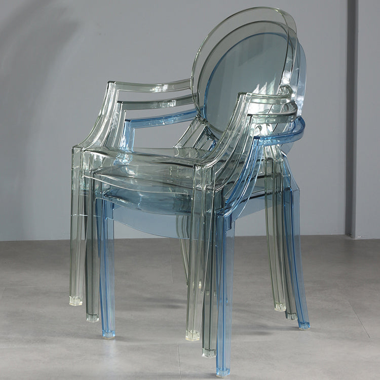 Nordic Style Plastic Dining Side Chair Dining Arm Side Chairs for Kitchen Clearhalo ' kitchen&dining_furn' 'Dining Chairs' 'Dining Tables & Seating' 'dining_chair' 'furn' 'furn_dining_chair' 'Furniture' 'furniture_dining_chair' 'Kitchen & Dining Furniture' 'kitchen' 4098589