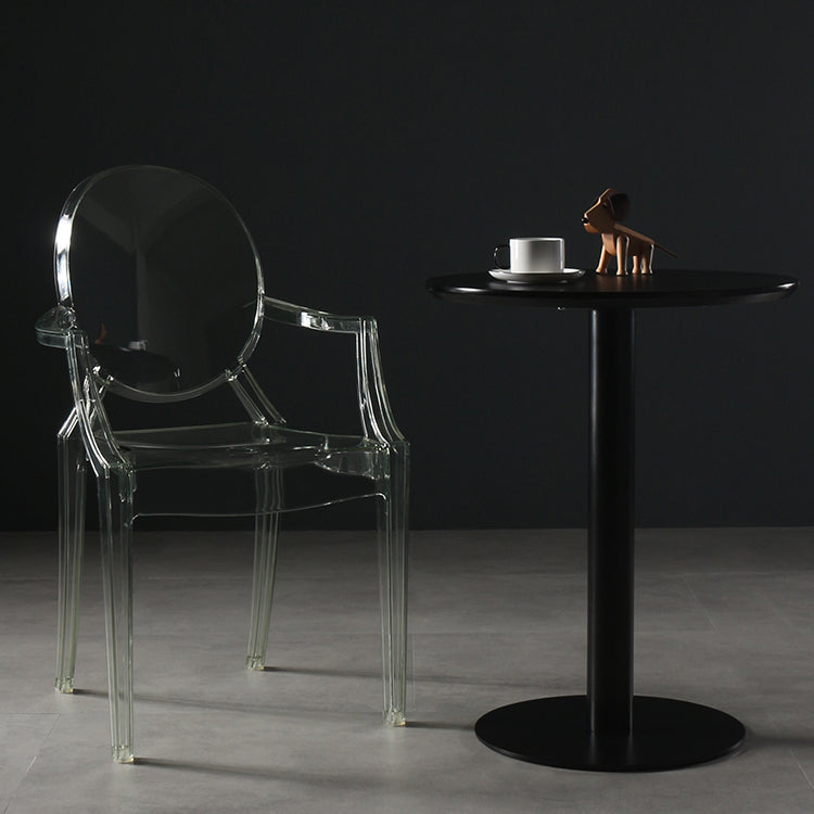 Nordic Style Plastic Dining Side Chair Dining Arm Side Chairs for Kitchen Clearhalo ' kitchen&dining_furn' 'Dining Chairs' 'Dining Tables & Seating' 'dining_chair' 'furn' 'furn_dining_chair' 'Furniture' 'furniture_dining_chair' 'Kitchen & Dining Furniture' 'kitchen' 4098591