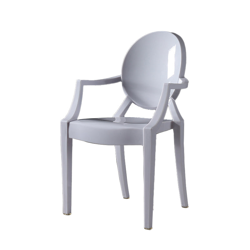Nordic Style Plastic Dining Side Chair Dining Arm Side Chairs for Kitchen Clearhalo ' kitchen&dining_furn' 'Dining Chairs' 'Dining Tables & Seating' 'dining_chair' 'furn' 'furn_dining_chair' 'Furniture' 'furniture_dining_chair' 'Kitchen & Dining Furniture' 'kitchen' 4098596