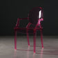 Nordic Style Plastic Dining Side Chair Dining Arm Side Chairs for Kitchen Pink 1 Piece Clearhalo ' kitchen&dining_furn' 'Dining Chairs' 'Dining Tables & Seating' 'dining_chair' 'furn' 'furn_dining_chair' 'Furniture' 'furniture_dining_chair' 'Kitchen & Dining Furniture' 'kitchen' 4098605