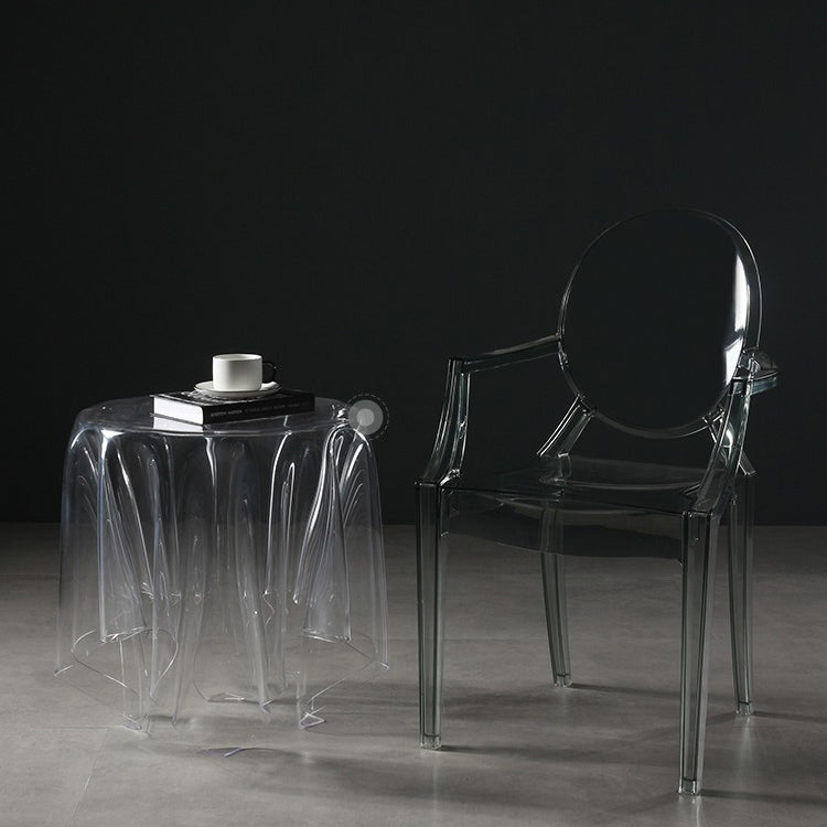 Nordic Style Plastic Dining Side Chair Dining Arm Side Chairs for Kitchen Clearhalo ' kitchen&dining_furn' 'Dining Chairs' 'Dining Tables & Seating' 'dining_chair' 'furn' 'furn_dining_chair' 'Furniture' 'furniture_dining_chair' 'Kitchen & Dining Furniture' 'kitchen' 4098609