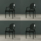 Nordic Style Plastic Dining Side Chair Dining Arm Side Chairs for Kitchen Dark Gray 4 Piece Set Clearhalo ' kitchen&dining_furn' 'Dining Chairs' 'Dining Tables & Seating' 'dining_chair' 'furn' 'furn_dining_chair' 'Furniture' 'furniture_dining_chair' 'Kitchen & Dining Furniture' 'kitchen' 4098613