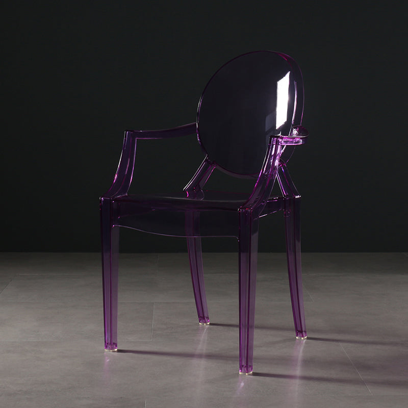 Nordic Style Plastic Dining Side Chair Dining Arm Side Chairs for Kitchen Orchid 1 Piece Clearhalo ' kitchen&dining_furn' 'Dining Chairs' 'Dining Tables & Seating' 'dining_chair' 'furn' 'furn_dining_chair' 'Furniture' 'furniture_dining_chair' 'Kitchen & Dining Furniture' 'kitchen' 4098614