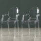 Nordic Style Plastic Dining Side Chair Dining Arm Side Chairs for Kitchen Clear 2 Piece Set Clearhalo ' kitchen&dining_furn' 'Dining Chairs' 'Dining Tables & Seating' 'dining_chair' 'furn' 'furn_dining_chair' 'Furniture' 'furniture_dining_chair' 'Kitchen & Dining Furniture' 'kitchen' 4098624