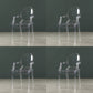 Nordic Style Plastic Dining Side Chair Dining Arm Side Chairs for Kitchen Clear 4 Piece Set Clearhalo ' kitchen&dining_furn' 'Dining Chairs' 'Dining Tables & Seating' 'dining_chair' 'furn' 'furn_dining_chair' 'Furniture' 'furniture_dining_chair' 'Kitchen & Dining Furniture' 'kitchen' 4098625