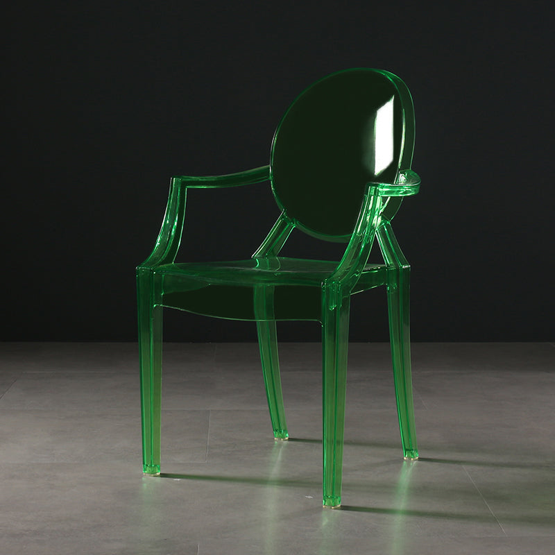 Nordic Style Plastic Dining Side Chair Dining Arm Side Chairs for Kitchen Green 1 Piece Clearhalo ' kitchen&dining_furn' 'Dining Chairs' 'Dining Tables & Seating' 'dining_chair' 'furn' 'furn_dining_chair' 'Furniture' 'furniture_dining_chair' 'Kitchen & Dining Furniture' 'kitchen' 4098626