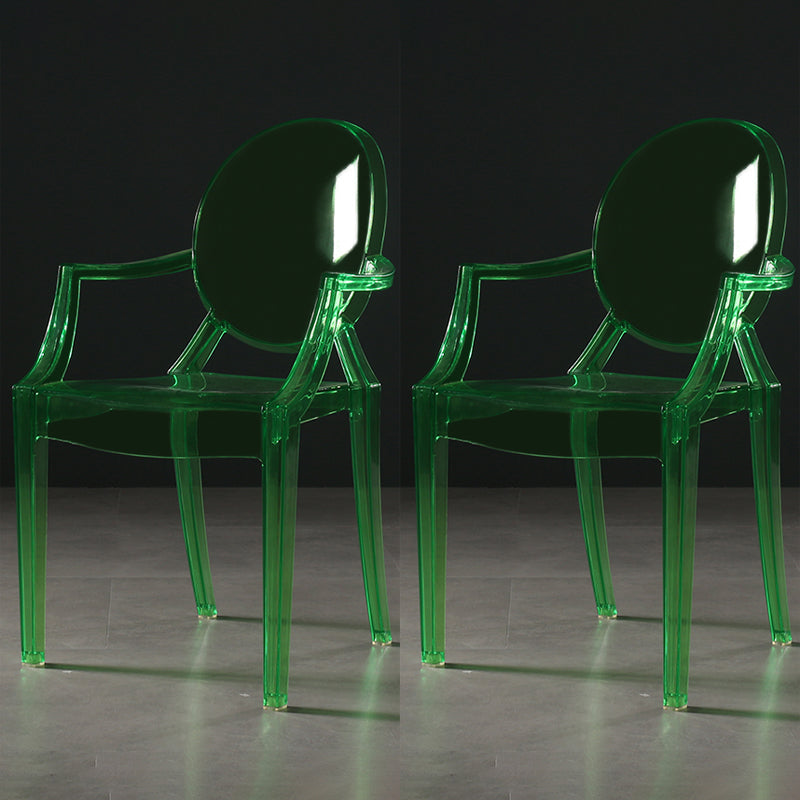 Nordic Style Plastic Dining Side Chair Dining Arm Side Chairs for Kitchen Green 2 Piece Set Clearhalo ' kitchen&dining_furn' 'Dining Chairs' 'Dining Tables & Seating' 'dining_chair' 'furn' 'furn_dining_chair' 'Furniture' 'furniture_dining_chair' 'Kitchen & Dining Furniture' 'kitchen' 4098627