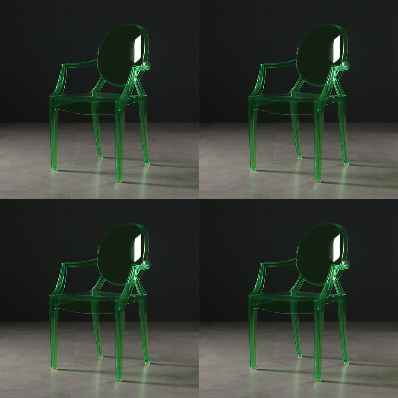 Nordic Style Plastic Dining Side Chair Dining Arm Side Chairs for Kitchen Green 4 Piece Set Clearhalo ' kitchen&dining_furn' 'Dining Chairs' 'Dining Tables & Seating' 'dining_chair' 'furn' 'furn_dining_chair' 'Furniture' 'furniture_dining_chair' 'Kitchen & Dining Furniture' 'kitchen' 4098628