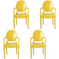 Nordic Style Plastic Dining Side Chair Dining Arm Side Chairs for Kitchen Yellow 4 Piece Set Clearhalo ' kitchen&dining_furn' 'Dining Chairs' 'Dining Tables & Seating' 'dining_chair' 'furn' 'furn_dining_chair' 'Furniture' 'furniture_dining_chair' 'Kitchen & Dining Furniture' 'kitchen' 4098637
