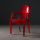 Nordic Style Plastic Dining Side Chair Dining Arm Side Chairs for Kitchen Red 1 Piece Clearhalo ' kitchen&dining_furn' 'Dining Chairs' 'Dining Tables & Seating' 'dining_chair' 'furn' 'furn_dining_chair' 'Furniture' 'furniture_dining_chair' 'Kitchen & Dining Furniture' 'kitchen' 4098638