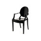 Nordic Style Plastic Dining Side Chair Dining Arm Side Chairs for Kitchen Black 1 Piece Clearhalo ' kitchen&dining_furn' 'Dining Chairs' 'Dining Tables & Seating' 'dining_chair' 'furn' 'furn_dining_chair' 'Furniture' 'furniture_dining_chair' 'Kitchen & Dining Furniture' 'kitchen' 4098641