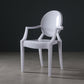 Nordic Style Plastic Dining Side Chair Dining Arm Side Chairs for Kitchen White 1 Piece Clearhalo ' kitchen&dining_furn' 'Dining Chairs' 'Dining Tables & Seating' 'dining_chair' 'furn' 'furn_dining_chair' 'Furniture' 'furniture_dining_chair' 'Kitchen & Dining Furniture' 'kitchen' 4098644