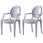 Nordic Style Plastic Dining Side Chair Dining Arm Side Chairs for Kitchen White 2 Piece Set Clearhalo ' kitchen&dining_furn' 'Dining Chairs' 'Dining Tables & Seating' 'dining_chair' 'furn' 'furn_dining_chair' 'Furniture' 'furniture_dining_chair' 'Kitchen & Dining Furniture' 'kitchen' 4098645