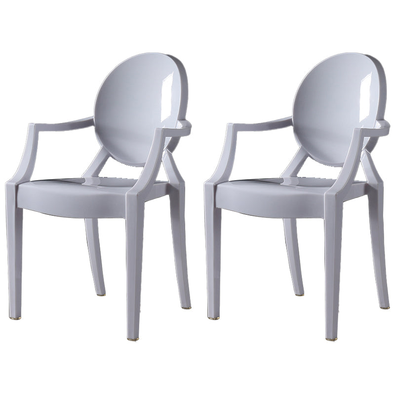 Nordic Style Plastic Dining Side Chair Dining Arm Side Chairs for Kitchen White 2 Piece Set Clearhalo ' kitchen&dining_furn' 'Dining Chairs' 'Dining Tables & Seating' 'dining_chair' 'furn' 'furn_dining_chair' 'Furniture' 'furniture_dining_chair' 'Kitchen & Dining Furniture' 'kitchen' 4098645