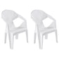 Contemporary Style Stacking Dining Chair Slat Back Plastic Dining Arm Chairs White 2 Piece Set Clearhalo ' kitchen&dining_furn' 'Dining Chairs' 'Dining Tables & Seating' 'dining_chair' 'furn' 'furn_dining_chair' 'Furniture' 'furniture_dining_chair' 'Kitchen & Dining Furniture' 'kitchen' 4098654