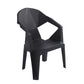 Contemporary Style Stacking Dining Chair Slat Back Plastic Dining Arm Chairs Clearhalo ' kitchen&dining_furn' 'Dining Chairs' 'Dining Tables & Seating' 'dining_chair' 'furn' 'furn_dining_chair' 'Furniture' 'furniture_dining_chair' 'Kitchen & Dining Furniture' 'kitchen' 4098656