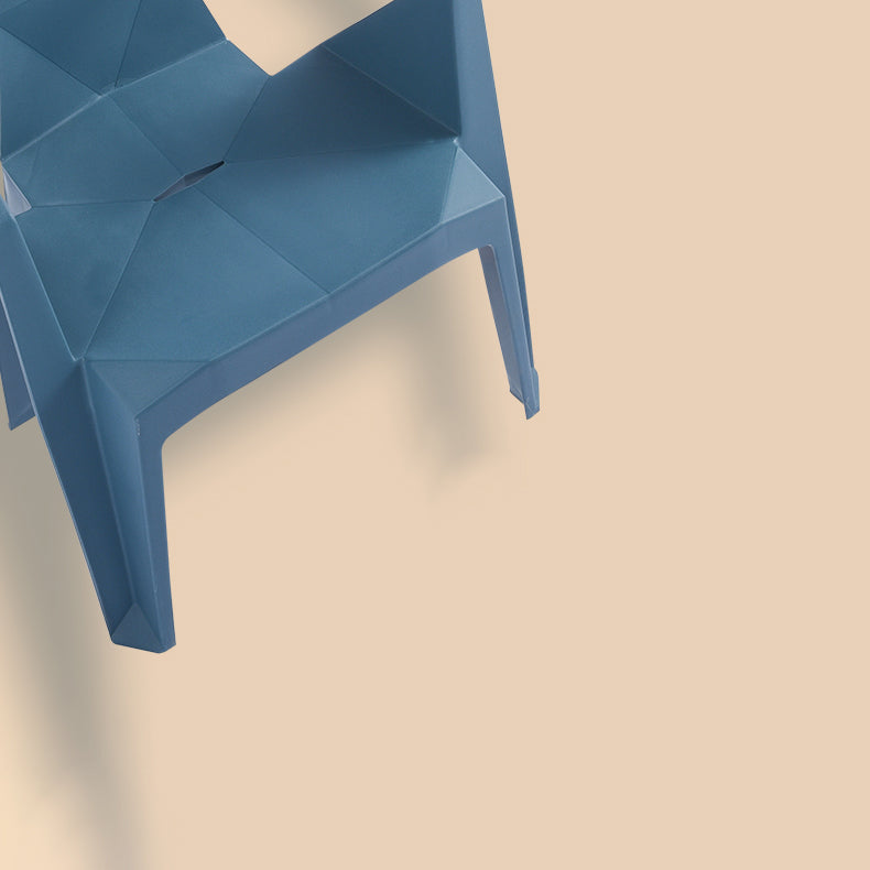 Contemporary Style Stacking Dining Chair Slat Back Plastic Dining Arm Chairs Clearhalo ' kitchen&dining_furn' 'Dining Chairs' 'Dining Tables & Seating' 'dining_chair' 'furn' 'furn_dining_chair' 'Furniture' 'furniture_dining_chair' 'Kitchen & Dining Furniture' 'kitchen' 4098661