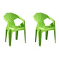 Modern Stacking Dining Side Chairs Slat Back Plastic Dining Arm Chairs Fruit Green 2 Piece Set Clearhalo ' kitchen&dining_furn' 'Dining Chairs' 'Dining Tables & Seating' 'dining_chair' 'furn' 'furn_dining_chair' 'Furniture' 'furniture_dining_chair' 'Kitchen & Dining Furniture' 'kitchen' 4098694