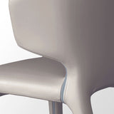 Designer Style Leather Arm Chair Matte Finish Wingback Single Dining Chair Clearhalo ' kitchen&dining_furn' 'Dining Chairs' 'Dining Tables & Seating' 'dining_chair' 'furn' 'furn_dining_chair' 'Furniture' 'furniture_dining_chair' 'Kitchen & Dining Furniture' 'kitchen' 4098735