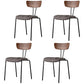 Industrial Upholstered Side Chair Open Back Matte Finish Dining Chair (Set of 4) Dark Wood Clearhalo ' kitchen&dining_furn' 'Dining Chairs' 'Dining Tables & Seating' 'dining_chair' 'furn' 'furn_dining_chair' 'Furniture' 'furniture_dining_chair' 'Kitchen & Dining Furniture' 'kitchen' 4098768