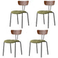 Industrial Upholstered Side Chair Open Back Matte Finish Dining Chair (Set of 4) Walnut Clearhalo ' kitchen&dining_furn' 'Dining Chairs' 'Dining Tables & Seating' 'dining_chair' 'furn' 'furn_dining_chair' 'Furniture' 'furniture_dining_chair' 'Kitchen & Dining Furniture' 'kitchen' 4098770