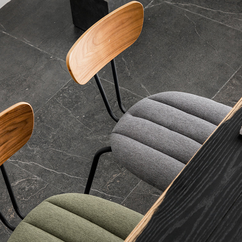 Industrial Upholstered Side Chair Open Back Matte Finish Dining Chair (Set of 4) Clearhalo ' kitchen&dining_furn' 'Dining Chairs' 'Dining Tables & Seating' 'dining_chair' 'furn' 'furn_dining_chair' 'Furniture' 'furniture_dining_chair' 'Kitchen & Dining Furniture' 'kitchen' 4098771