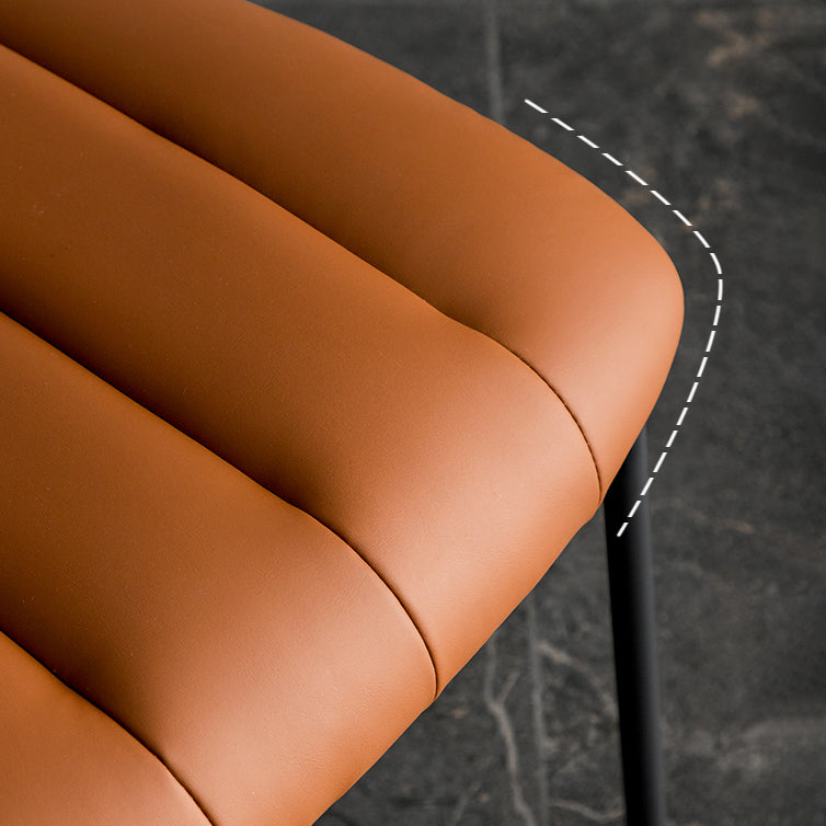 Industrial Upholstered Side Chair Open Back Matte Finish Dining Chair (Set of 4) Clearhalo ' kitchen&dining_furn' 'Dining Chairs' 'Dining Tables & Seating' 'dining_chair' 'furn' 'furn_dining_chair' 'Furniture' 'furniture_dining_chair' 'Kitchen & Dining Furniture' 'kitchen' 4098773