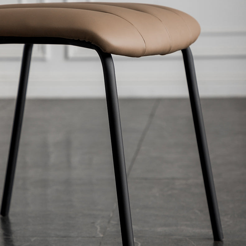 Industrial Upholstered Side Chair Open Back Matte Finish Dining Chair (Set of 4) Clearhalo ' kitchen&dining_furn' 'Dining Chairs' 'Dining Tables & Seating' 'dining_chair' 'furn' 'furn_dining_chair' 'Furniture' 'furniture_dining_chair' 'Kitchen & Dining Furniture' 'kitchen' 4098774