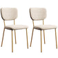 Industrial Upholstered Restaurant Side Chair Open Back Matte Finish Dining Chair White 2 Piece Set Brass Gold Clearhalo ' kitchen&dining_furn' 'Dining Chairs' 'Dining Tables & Seating' 'dining_chair' 'furn' 'furn_dining_chair' 'Furniture' 'furniture_dining_chair' 'Kitchen & Dining Furniture' 'kitchen' 4098784