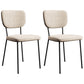 Industrial Upholstered Restaurant Side Chair Open Back Matte Finish Dining Chair White 2 Piece Set Black Clearhalo ' kitchen&dining_furn' 'Dining Chairs' 'Dining Tables & Seating' 'dining_chair' 'furn' 'furn_dining_chair' 'Furniture' 'furniture_dining_chair' 'Kitchen & Dining Furniture' 'kitchen' 4098803