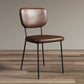 Industrial Upholstered Restaurant Side Chair Open Back Matte Finish Dining Chair Brown 1 Piece Black Clearhalo ' kitchen&dining_furn' 'Dining Chairs' 'Dining Tables & Seating' 'dining_chair' 'furn' 'furn_dining_chair' 'Furniture' 'furniture_dining_chair' 'Kitchen & Dining Furniture' 'kitchen' 4098805