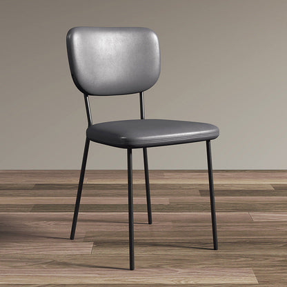 Industrial Upholstered Restaurant Side Chair Open Back Matte Finish Dining Chair Grey 1 Piece Black Clearhalo ' kitchen&dining_furn' 'Dining Chairs' 'Dining Tables & Seating' 'dining_chair' 'furn' 'furn_dining_chair' 'Furniture' 'furniture_dining_chair' 'Kitchen & Dining Furniture' 'kitchen' 4098811