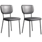 Industrial Upholstered Restaurant Side Chair Open Back Matte Finish Dining Chair Grey 2 Piece Set Black Clearhalo ' kitchen&dining_furn' 'Dining Chairs' 'Dining Tables & Seating' 'dining_chair' 'furn' 'furn_dining_chair' 'Furniture' 'furniture_dining_chair' 'Kitchen & Dining Furniture' 'kitchen' 4098812