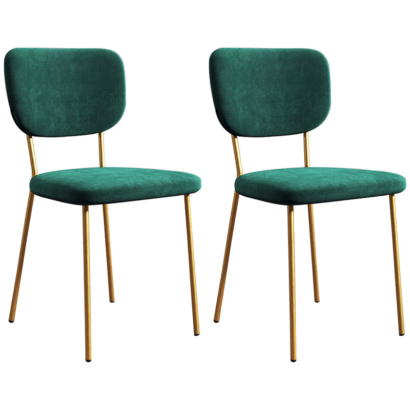 Industrial Upholstered Restaurant Side Chair Open Back Matte Finish Dining Chair Blackish Green 2 Piece Set Brass Gold Clearhalo ' kitchen&dining_furn' 'Dining Chairs' 'Dining Tables & Seating' 'dining_chair' 'furn' 'furn_dining_chair' 'Furniture' 'furniture_dining_chair' 'Kitchen & Dining Furniture' 'kitchen' 4098815