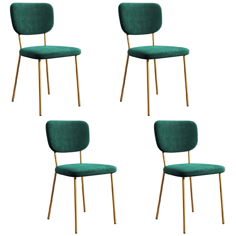 Industrial Upholstered Restaurant Side Chair Open Back Matte Finish Dining Chair Blackish Green 4 Piece Set Brass Gold Clearhalo ' kitchen&dining_furn' 'Dining Chairs' 'Dining Tables & Seating' 'dining_chair' 'furn' 'furn_dining_chair' 'Furniture' 'furniture_dining_chair' 'Kitchen & Dining Furniture' 'kitchen' 4098816