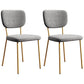 Industrial Upholstered Restaurant Side Chair Open Back Matte Finish Dining Chair Silver Gray 2 Piece Set Brass Gold Clearhalo ' kitchen&dining_furn' 'Dining Chairs' 'Dining Tables & Seating' 'dining_chair' 'furn' 'furn_dining_chair' 'Furniture' 'furniture_dining_chair' 'Kitchen & Dining Furniture' 'kitchen' 4098821