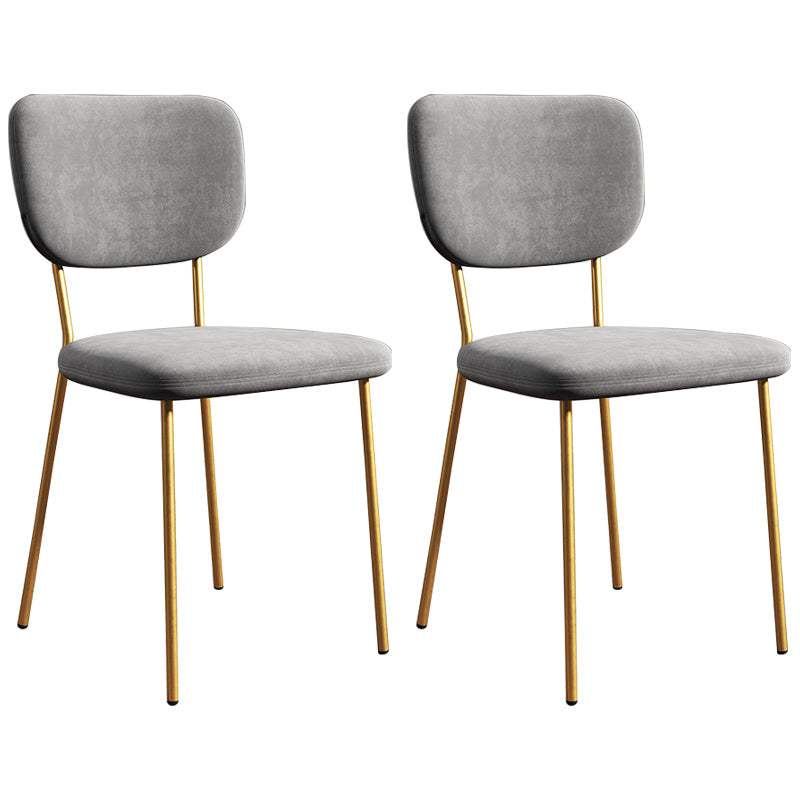 Industrial Upholstered Restaurant Side Chair Open Back Matte Finish Dining Chair Silver Gray 2 Piece Set Brass Gold Clearhalo ' kitchen&dining_furn' 'Dining Chairs' 'Dining Tables & Seating' 'dining_chair' 'furn' 'furn_dining_chair' 'Furniture' 'furniture_dining_chair' 'Kitchen & Dining Furniture' 'kitchen' 4098821