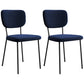 Industrial Upholstered Restaurant Side Chair Open Back Matte Finish Dining Chair Blue 2 Piece Set Black Clearhalo ' kitchen&dining_furn' 'Dining Chairs' 'Dining Tables & Seating' 'dining_chair' 'furn' 'furn_dining_chair' 'Furniture' 'furniture_dining_chair' 'Kitchen & Dining Furniture' 'kitchen' 4098824
